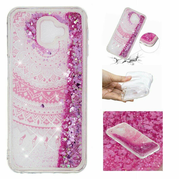 

Силиконовый (TPU) чехол Deexe Liquid Glitter для Samsung Galaxy J6+ (J610) - Mandala