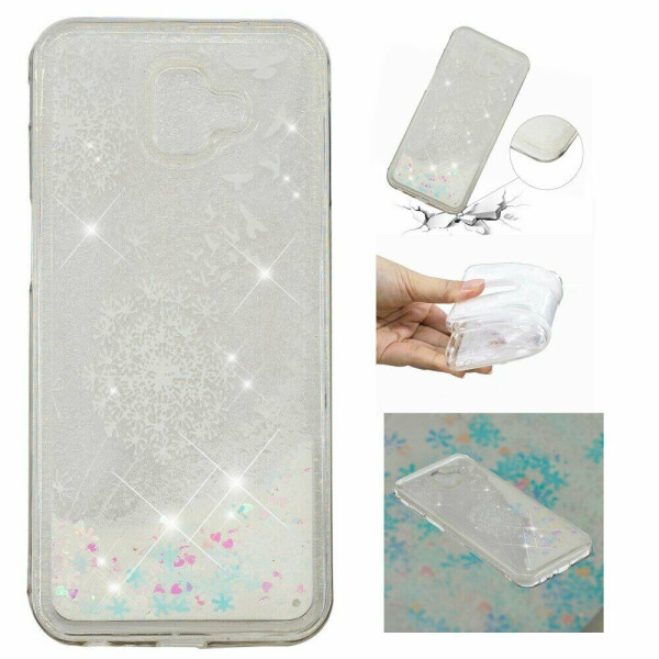 

Силиконовый (TPU) чехол Deexe Liquid Glitter для Samsung Galaxy J6+ (J610) - Dandelion and Birds