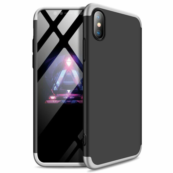 

Защитный чехол GKK Double Dip Case для Apple iPhone XS Max - Black / Silver
