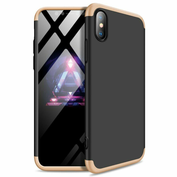 

Защитный чехол GKK Double Dip Case для Apple iPhone XS Max - Black / Gold