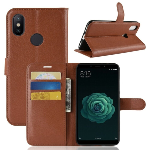 

Чехол-книжка Deexe Book Type для Xiaomi Mi 6X / Mi A2 - Brown