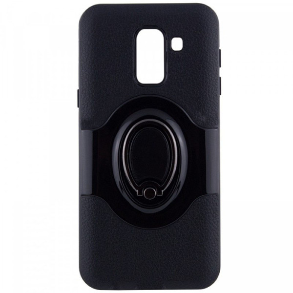 

TPU+PC Deen Feather с креплением под магнитный держатель для Samsung Galaxy J8 (2018) (Черный) (681632)