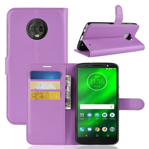 

Чехол-книжка Deexe Book Type для Motorola Moto G6 Plus (XT1926) - Purple