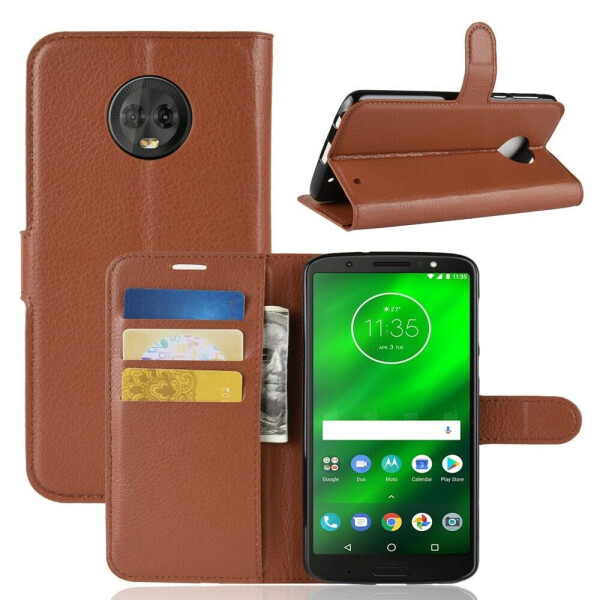 

Чехол-книжка Deexe Book Type для Motorola Moto G6 Plus (XT1926) - Brown