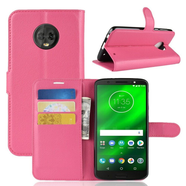 

Чехол-книжка Deexe Book Type для Motorola Moto G6 Plus (XT1926) - Rose