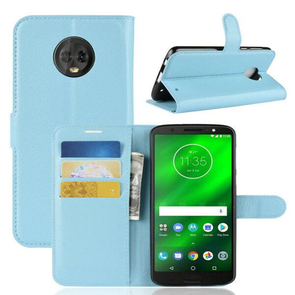 

Чехол-книжка Deexe Book Type для Motorola Moto G6 Plus (XT1926) - Blue