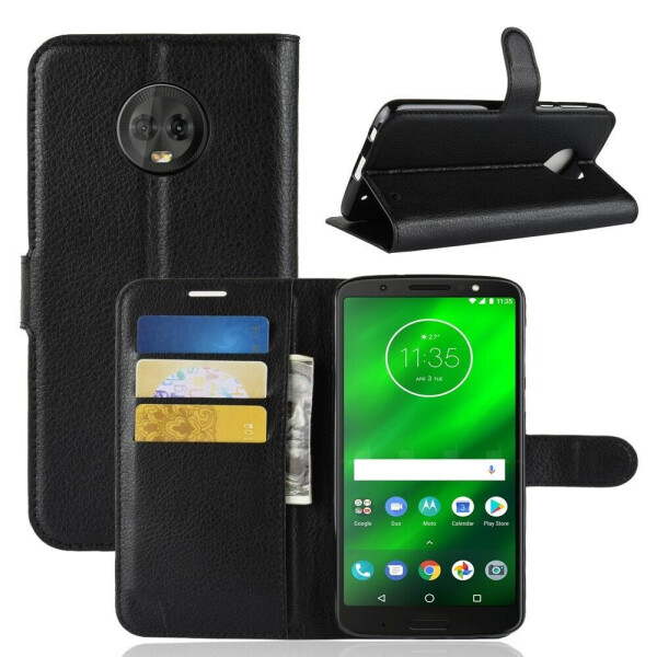 

Чехол-книжка Deexe Book Type для Motorola Moto G6 Plus (XT1926) - Black