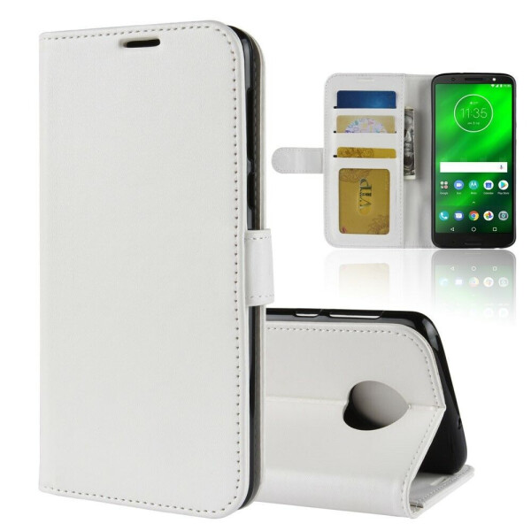 

Чехол-книжка Deexe Wallet Style для Motorola Moto G6 Plus (XT1926) - White