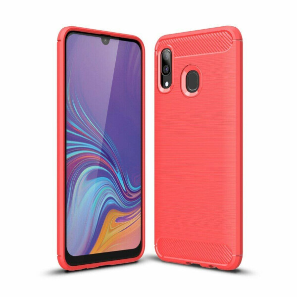 

Защитный чехол UniCase Carbon для Samsung Galaxy A40 (А405) - Red