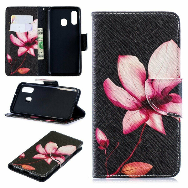 

Чехол-книжка Deexe Color Wallet для Samsung Galaxy A40 (А405) - Flower Pattern