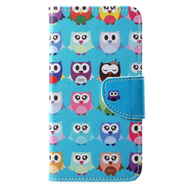 

Чехол-книжка Deexe Color Wallet для Motorola Moto E5 Play - Multiple Owls