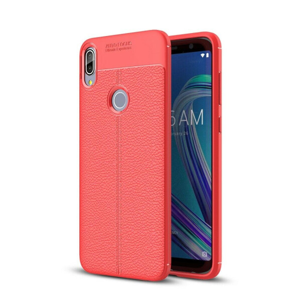 

Защитный чехол Deexe Leather Cover для ASUS Zenfone Max Pro (M1) ZB601KL - Red