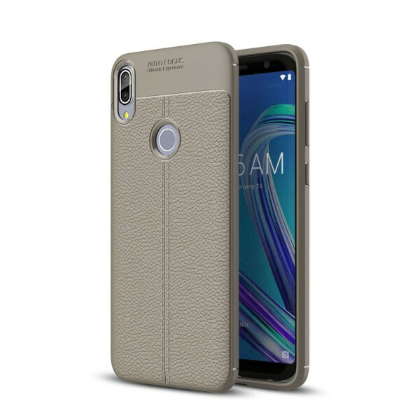 

Защитный чехол Deexe Leather Cover для ASUS Zenfone Max Pro (M1) ZB601KL - Grey