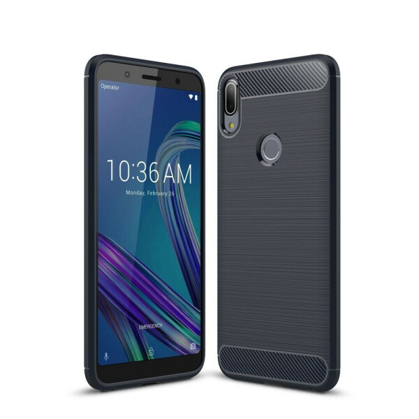 

Защитный чехол UniCase Carbon для ASUS Zenfone Max Pro (M1) ZB601KL - Dark Blue