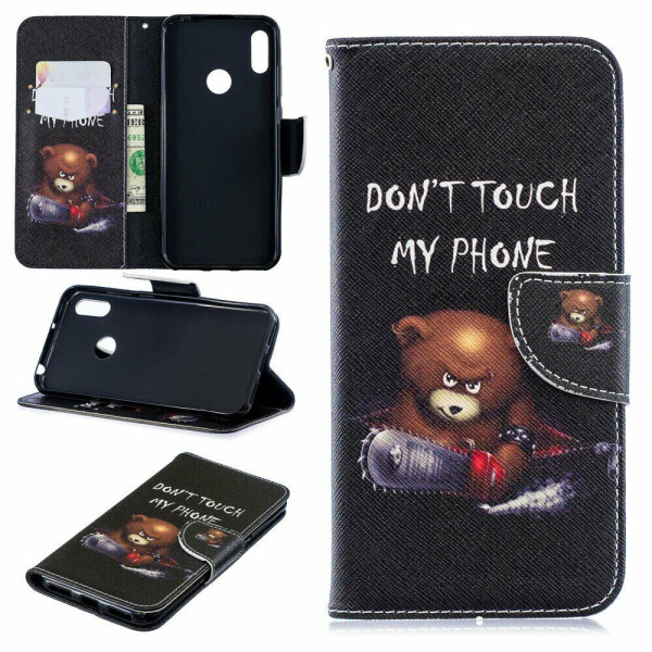 

Чехол-книжка Deexe Color Wallet для Huawei Y6 2019 - Bear And Its Warnings