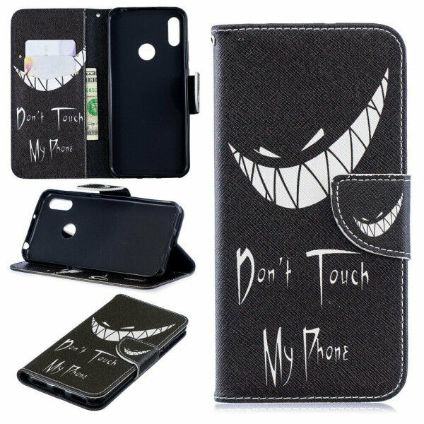 

Чехол-книжка Deexe Color Wallet для Huawei Y6 2019 - Do not Touch My Phone