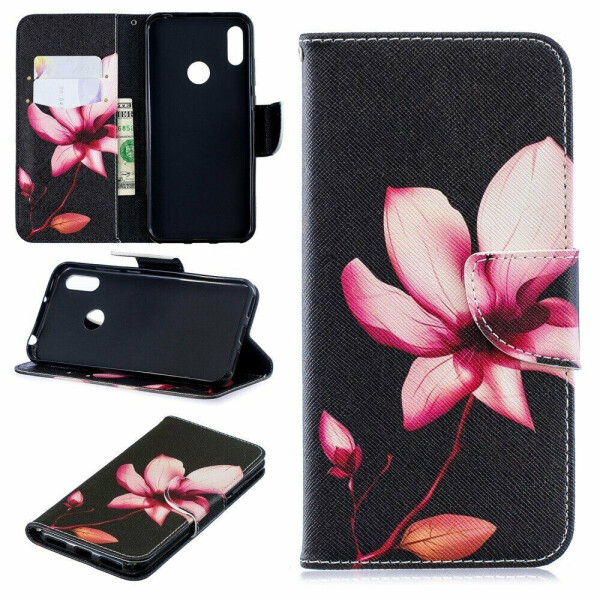 

Чехол-книжка Deexe Color Wallet для Huawei Y6 2019 - Flower Pattern