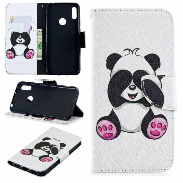 

Чехол-книжка Deexe Color Wallet для Huawei Y6 2019 - Adorable Panda