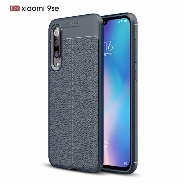 

Защитный чехол Deexe Leather Cover для Xiaomi Mi 9 SE - Blue