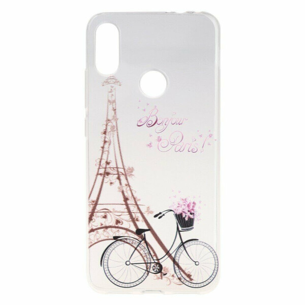 

Силиконовый (TPU) чехол Deexe Pretty Glossy для Xiaomi Redmi Note 7 / Note 7 Pro - Eiffel Tower and Bicycle