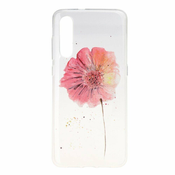 

Силиконовый (TPU) чехол Deexe Pretty Glossy для Xiaomi Mi 9 - Red Flower