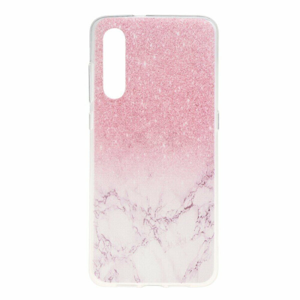 

Силиконовый (TPU) чехол Deexe Pretty Glossy для Xiaomi Mi 9 - Pink Glitter and Marble
