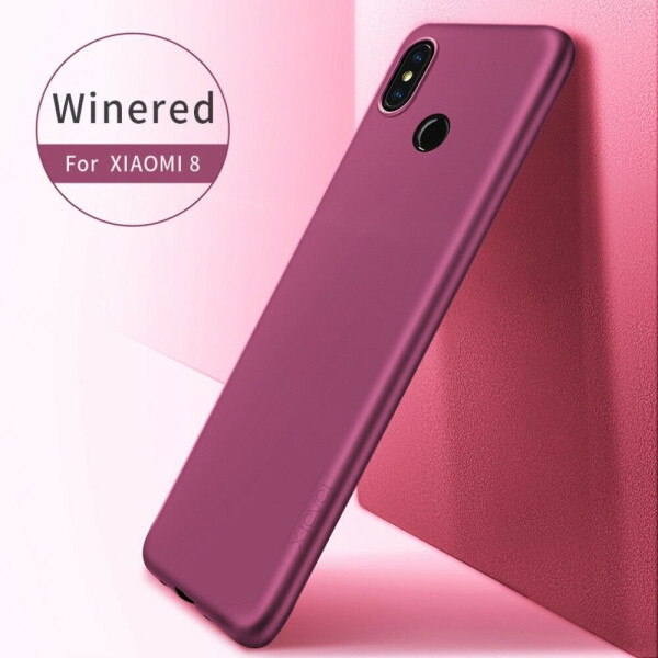 

Силиконовый (TPU) чехол X-LEVEL Matte для Xiaomi Mi 8 - Wine Red