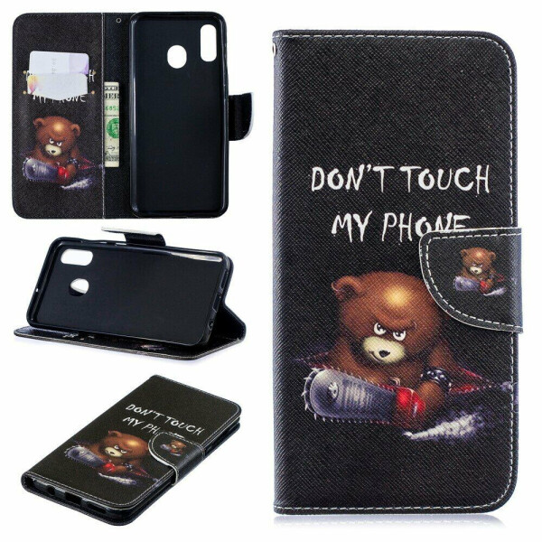 

Чехол-книжка Deexe Color Wallet для Samsung Galaxy A30 (A305) / A20 (A205) - Bear And Its Warnings