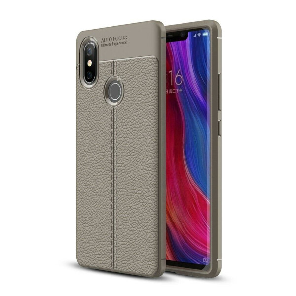 

Защитный чехол Deexe Leather Cover для Xiaomi Mi 8 SE (Special Edition) - Grey