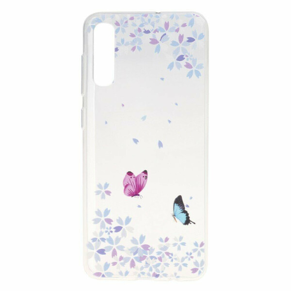 

Силиконовый (TPU) чехол Deexe Pretty Glossy для Samsung Galaxy A50 (A505) / A30s (A307) / A50s (A507) - Butterflies and Flowers