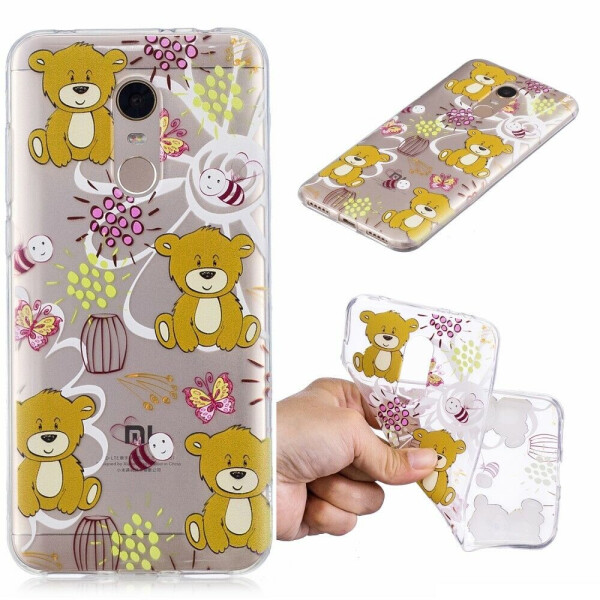 

Силиконовый (TPU) чехол Deexe Pretty Glossy для Xiaomi Redmi 5 Plus - Cute Bear