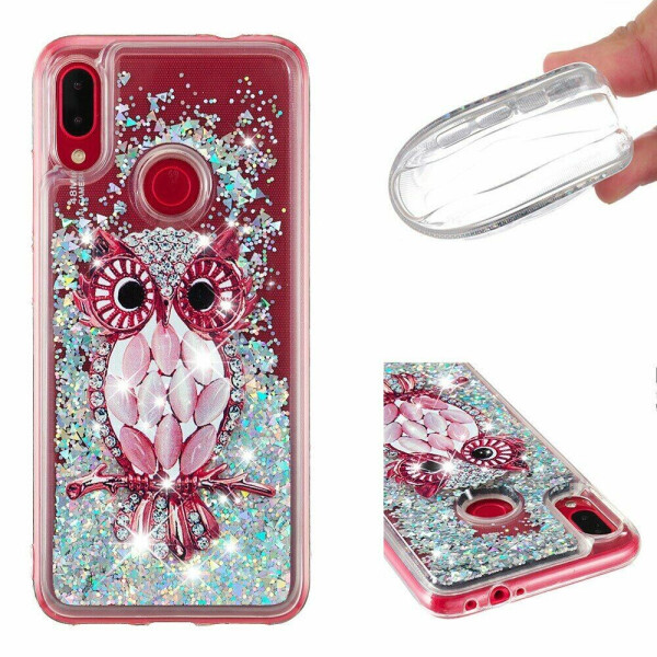 

Силиконовый (TPU) чехол Deexe Liquid Glitter для Xiaomi Redmi Note 7 / Note 7 Pro - Owl