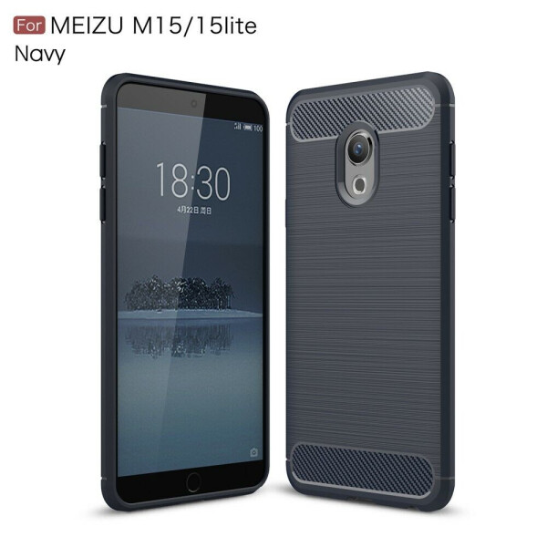 

Защитный чехол UniCase Carbon для Meizu 15 Lite - Dark Blue
