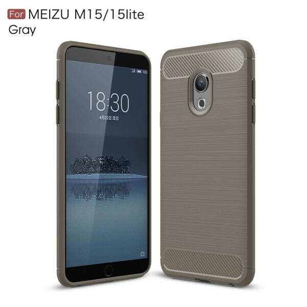 

Защитный чехол UniCase Carbon для Meizu 15 Lite - Grey