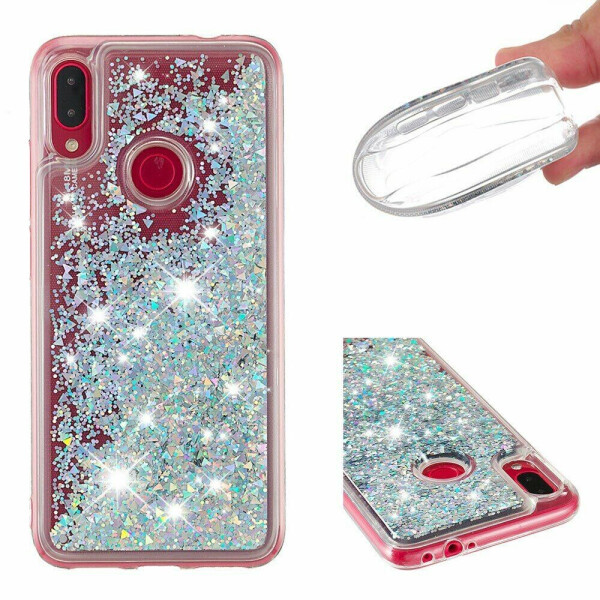 

Силиконовая (TPU) накладка Deexe Fashion Glitter для Xiaomi Redmi Note 7 / Note 7 Pro - Silver