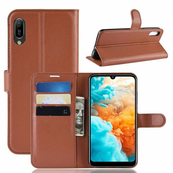 

Чехол-книжка Deexe Book Type для Huawei Y6 2019 - Brown