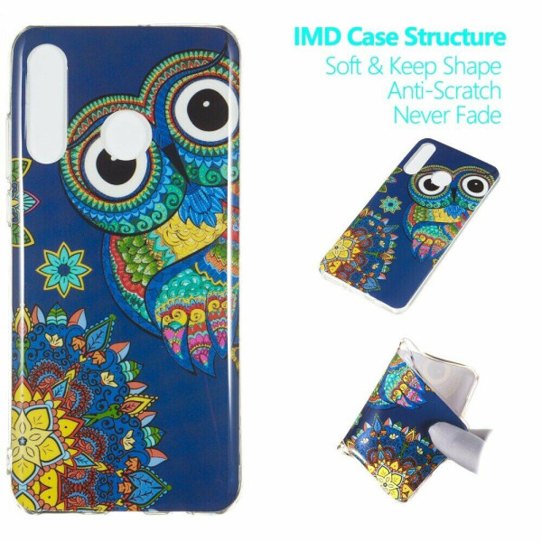 

Силиконовый (TPU) чехол Deexe LumiCase для Huawei P30 Lite - Owl Pattern