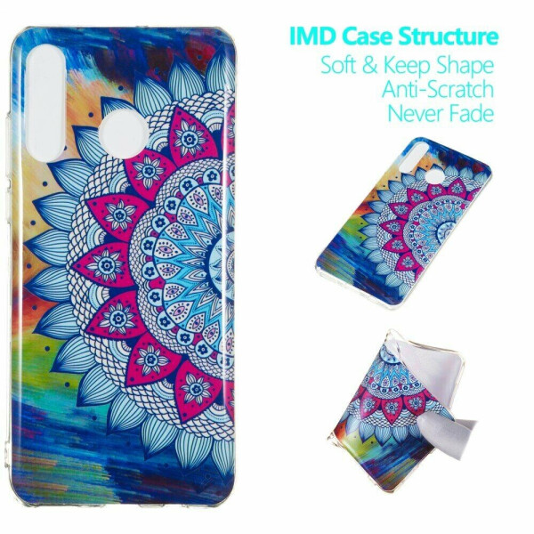 

Силиконовый (TPU) чехол Deexe LumiCase для Huawei P30 Lite - Flower Pattern