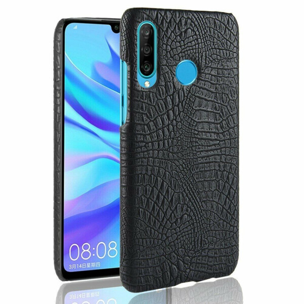 

Защитный чехол Deexe Croco Style для Huawei P30 Lite - Black