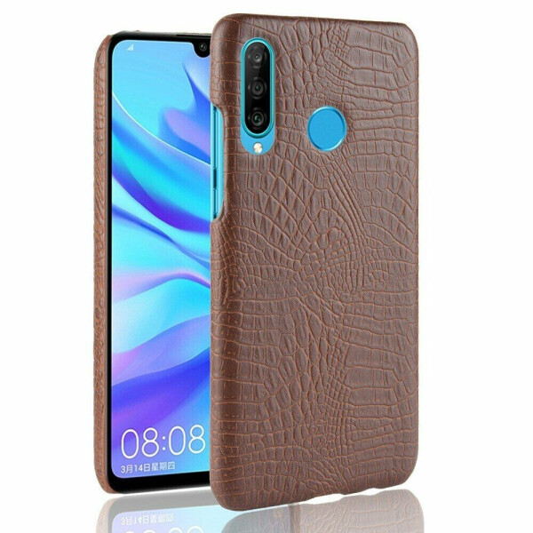 

Защитный чехол Deexe Croco Style для Huawei P30 Lite - Brown