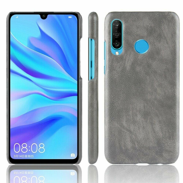 

Защитный чехол Deexe Leather Back Cover для Huawei P30 Lite - Grey