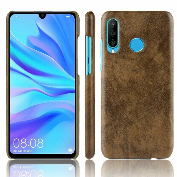 

Защитный чехол Deexe Leather Back Cover для Huawei P30 Lite - Brown