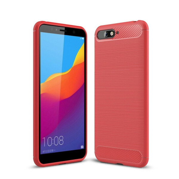 

Защитный чехол UniCase Carbon для Huawei Y6 2018 - Red