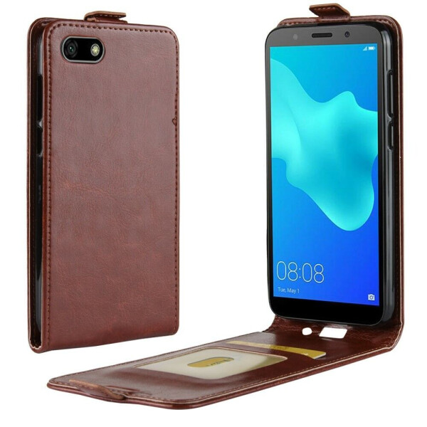 

Чехол Deexe Flip Case для Huawei Y5 2018 / Y5 Prime 2018 / Honor 7A - Brown