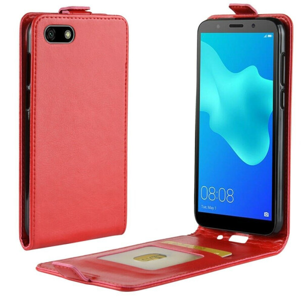 

Чехол Deexe Flip Case для Huawei Y5 2018 / Y5 Prime 2018 / Honor 7A - Red