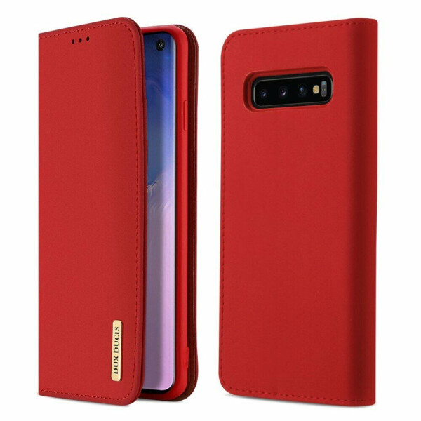

Кожаный чехол DUX DUCIS Wish Series для Samsung Galaxy S10 (G973) - Red