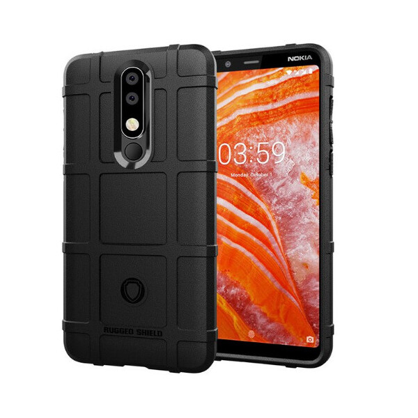 

Чехол TPU Rugged Shield для Nokia 8.1 (Nokia X7) (Черный) (682004)