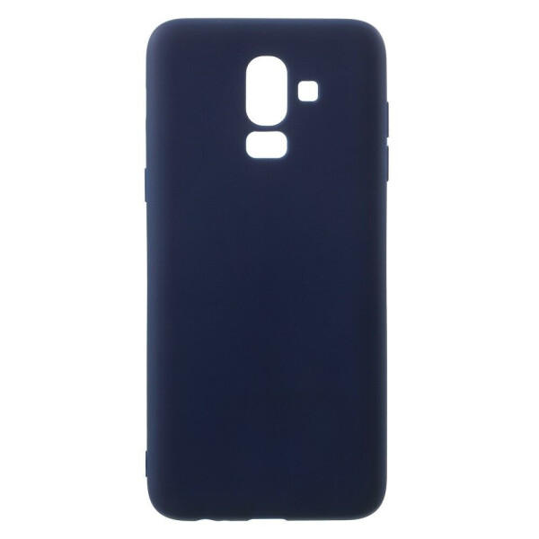 

Силиконовый (TPU) чехол Deexe Matte Case для Samsung Galaxy J8 2018 (J810) - Dark Blue