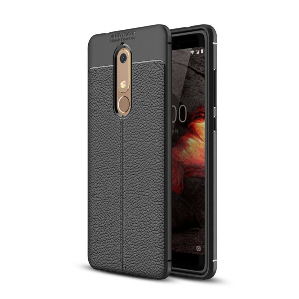 

Защитный чехол Deexe Leather Cover для Nokia 5 2018 / Nokia 5.1 - Black
