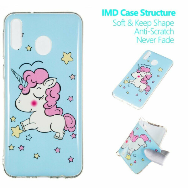 

Силиконовый (TPU) чехол Deexe LumiCase для Samsung Galaxy M20 (M205) - Unicorn Pattern
